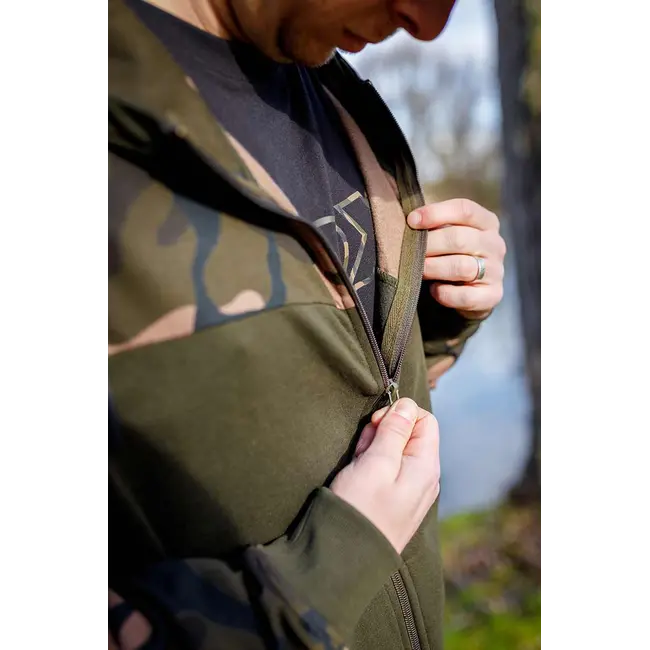 Hanorac Fox Light Weight Khaki Camo Split Zip Hoody