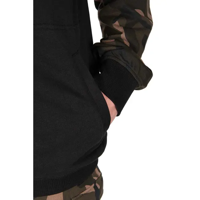 Hanorac Fox Light Weight Qtr Zip Hoody, Black Camo