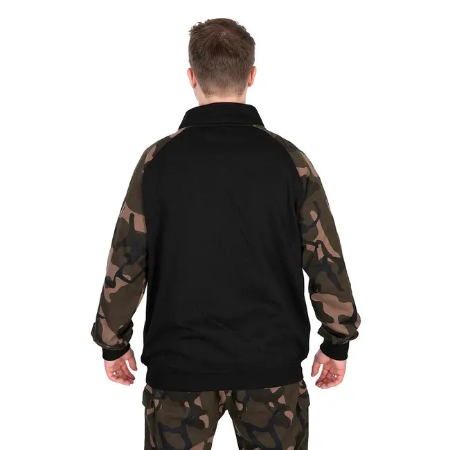 Hanorac Fox Light Weight Qtr Zip Hoody, Black Camo
