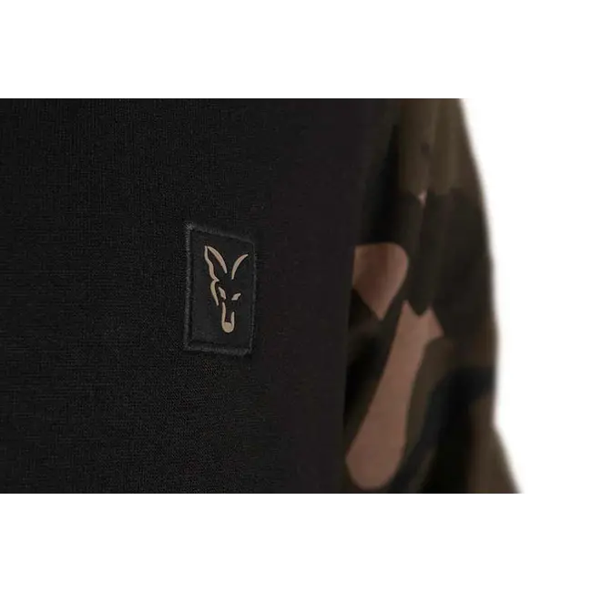 Hanorac Fox Light Weight Qtr Zip Hoody, Black Camo