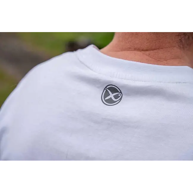 Tricou Matrix Hex Print - White