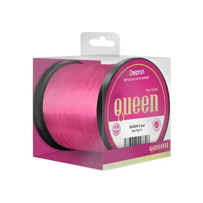 Fir Monofilament Delphin Queen Carp, Roz, 600m,1100m,1200m