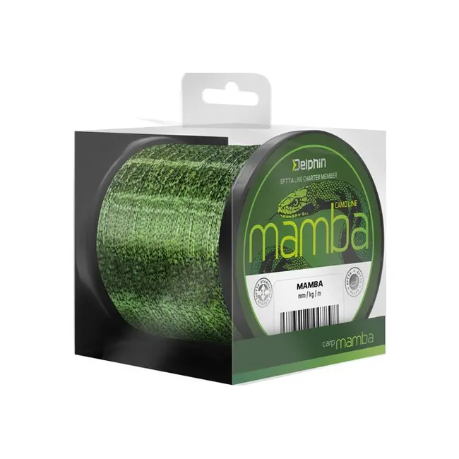 Fir Monofilament Delphin Mamba Carp, Camo, 300m,600m,1100m,1200m