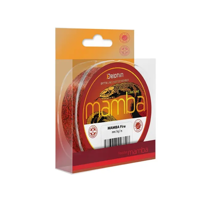 Fir Monofilament Delphin Mamba Feeder, Culoare Camo Fire, 200m,300m