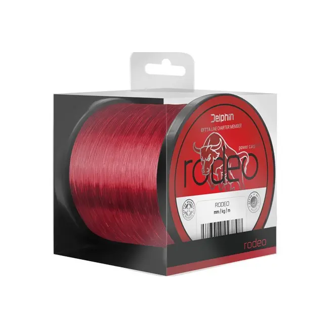 Fir Monofilament Delphin Rodeo, Rosu, 600m,1200m