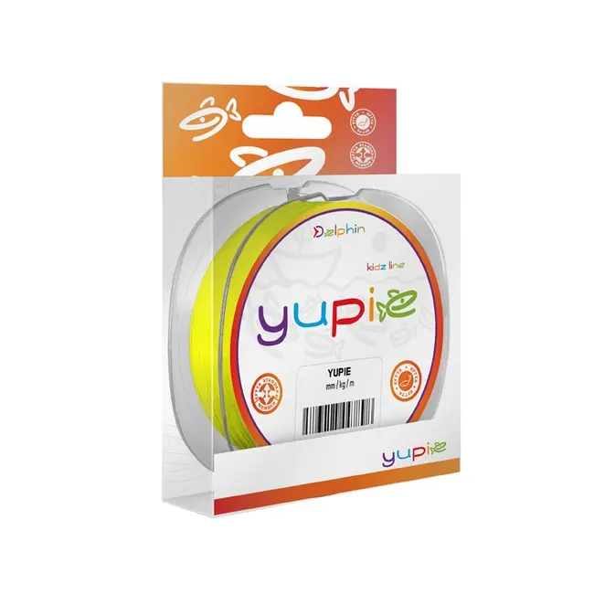Fir Monofilament Delphin YUPIE, Fluo Yellow, 300m