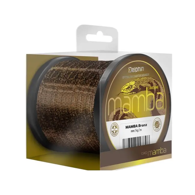 Fir Pescuit Monofilament Delphin Mamba Carp, Camo Bronz, 300m,600m,1100m,1200m