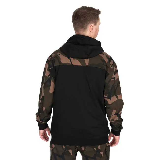 Hanorac Fox Light Weight Black Camo Split Zip Hoody