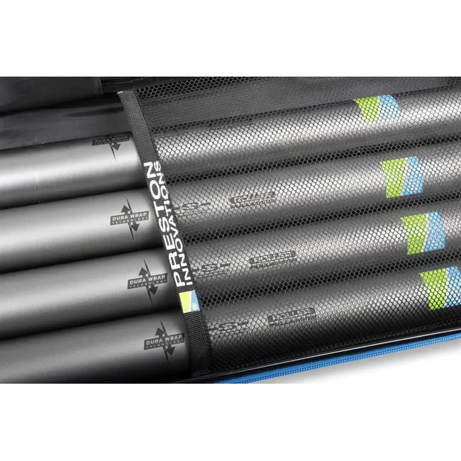 Husa Rigida Pescuit Preston Hardcase Rod Safe, 4 Lansete + 4 Mulinete, 194x25x14cm