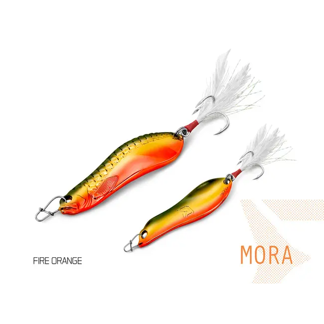 Lingura Oscilanta Delphin Mora, Culoare Fire Orange, 30g