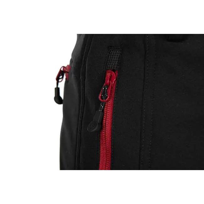 Pantaloni Lungi Fox Rage Pro Series Soft Shell Trousers, Storm Grey & Chilli Red