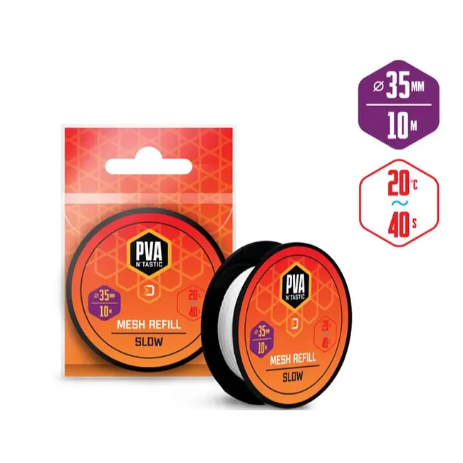 Rezerva Plasa Solubila Delphin PVA n'Tastic,Lungime 10m,Diametru 35mm