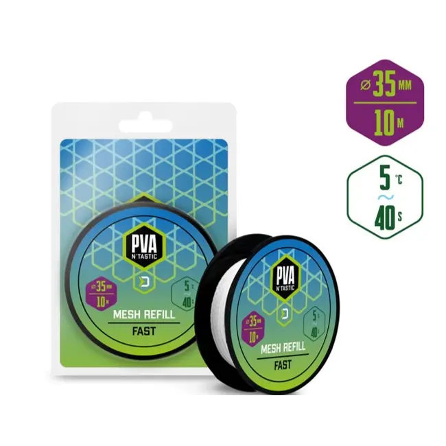 Rezerva Plasa Solubila Delphin PVA n'Tastic Quick, 10m,Ø=35mm