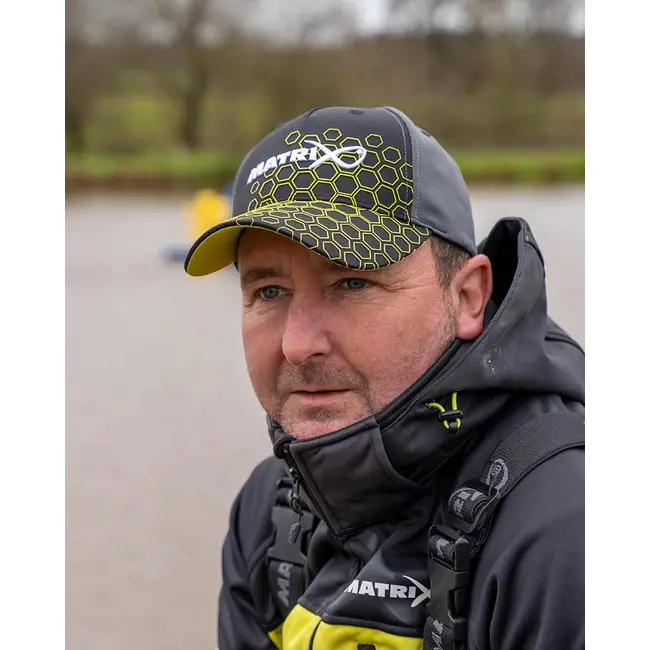 Sapca Pescuit Matrix Hex Print Cap, Black