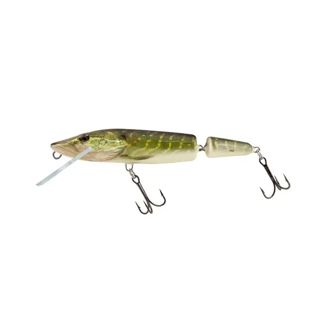 Vobler Salmo Pike Jointed Deep Runner, Real Pike, 11cm, 14g