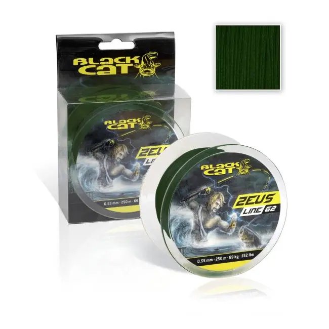 Fir Textil Pescuit la Somn Black Zeus Line ,Verde,0.55mm,69kg,400m