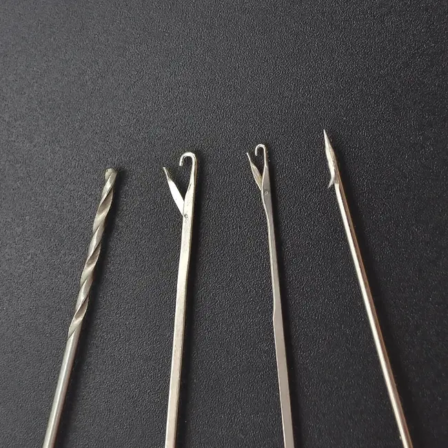 Kit Complet Crosete + Burghiu + Intinzator + Opritoare+Dispozitiv Legat Bucle Pescuit Nonstop, 7 piese/blister