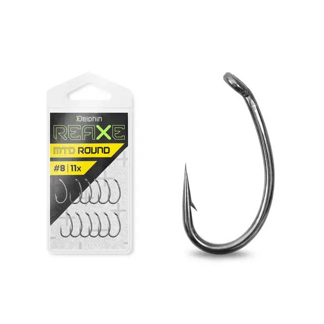 Carlige Metod Feeder Delphin Reaxe Mtd Round, 11buc/plic