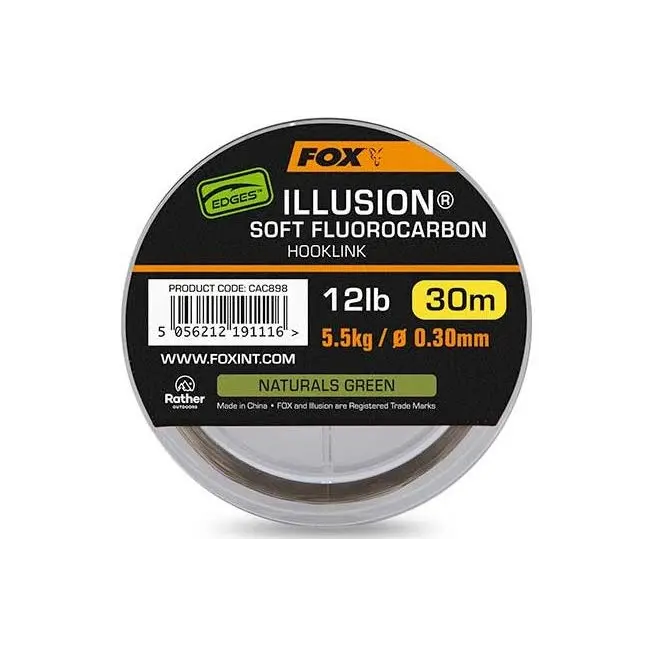 Fir Fox Fluorocarbon Edges Illusion Soft Hooklink