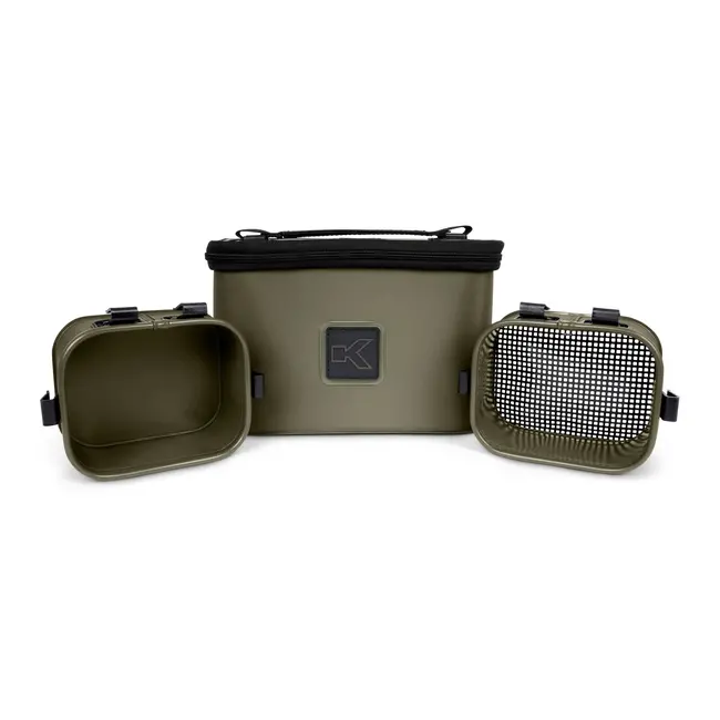 Geanta Korum EVA Bait Station + Doua Tavi Interne, 28x18x18cm si 15x12x7cm