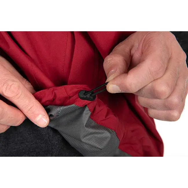 Jacheta de Ploaie Fox Rage Stash Waterproof Jacket, Storm Grey & Chilli Red
