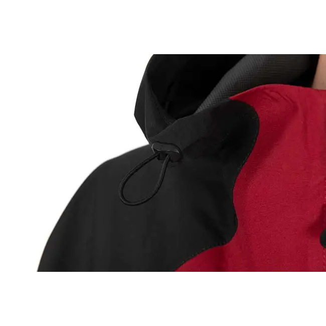 Jacheta de Ploaie Fox Rage Stash Waterproof Jacket, Storm Grey & Chilli Red