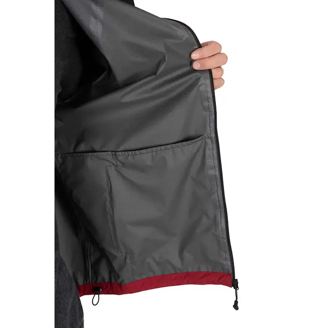Jacheta de Ploaie Fox Rage Stash Waterproof Jacket, Storm Grey & Chilli Red
