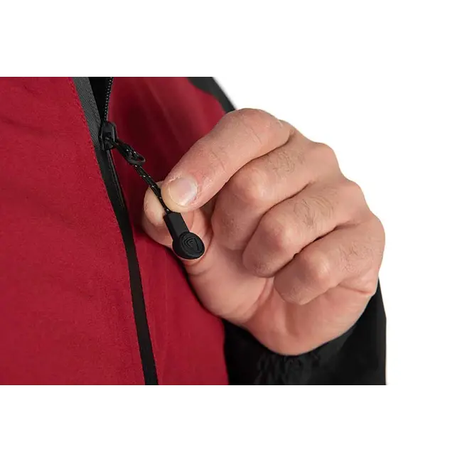 Jacheta de Ploaie Fox Rage Stash Waterproof Jacket, Storm Grey & Chilli Red