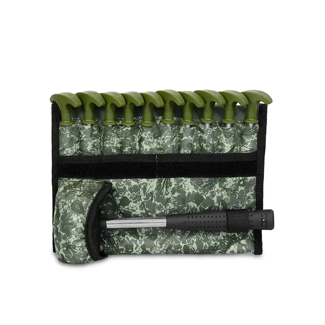 Set de Cuie Pentru Cort Delphin FIXT C2G , 10 buc-30cm,1 Ciocan