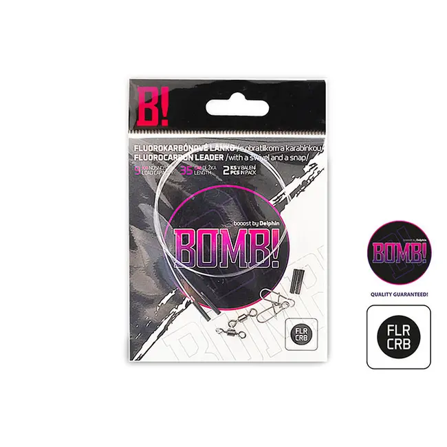 Struna Fluorocarbon Delphin Bomb, 35cm, 2buc/plic