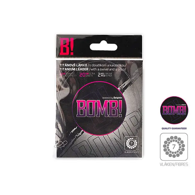Struna Titan 1x7 Delphin Bomb, 30cm/9kg, 2buc/plic