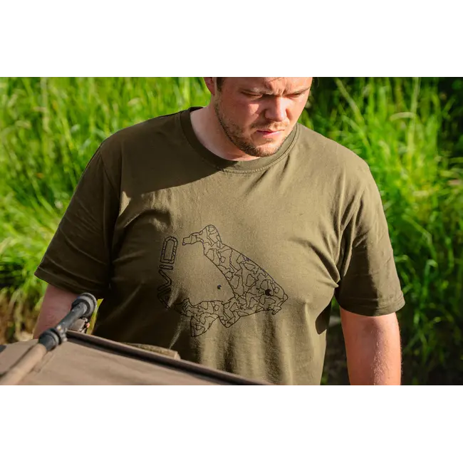 Tricou Avid Carp Icon T-Shirt, Khaki