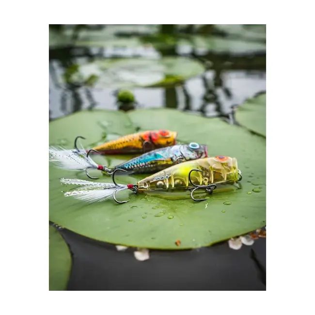 Vobler Salmo Rattlin Pop Floating, Clear Golden Prey, 7cm, 12.5g