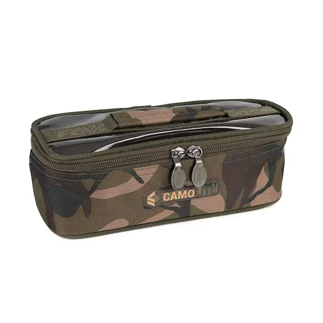 Geanta Accesorii Pescuit Fox Camolite Long Accessory Bag, 27x10x10cm