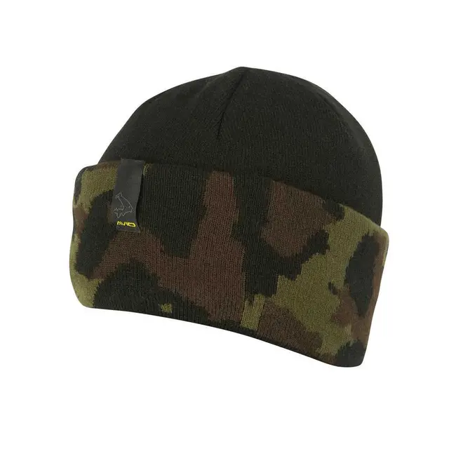 Caciula Avid Carp Black Camo Beanie