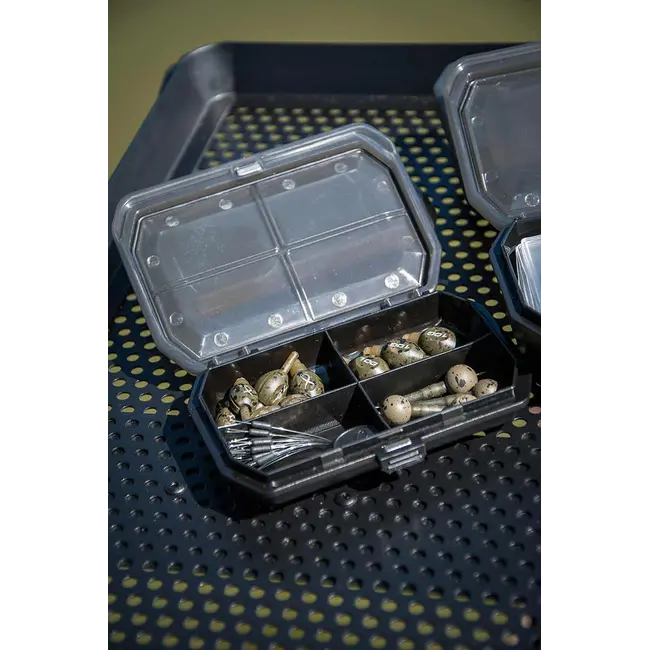 Cutie Accesorii Pescuit Matrix 4 Compartment Shallow Accessory Box, 11.8x2.6x8.6cm