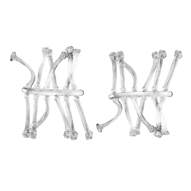 Opritoare Monturi Crap Fir de Par din Silicon Transparente Delphin, 24buc / plic