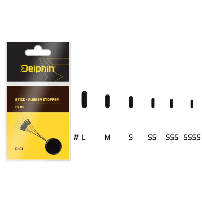 Stopper Silicon Monturi Crap Delphin Stick Rubber, 10buc/plic