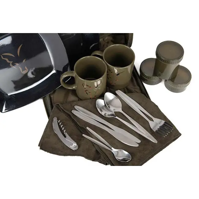 Trusa Picnic Fox Camolite 2 Person Dinner Set, 28x12x28cm