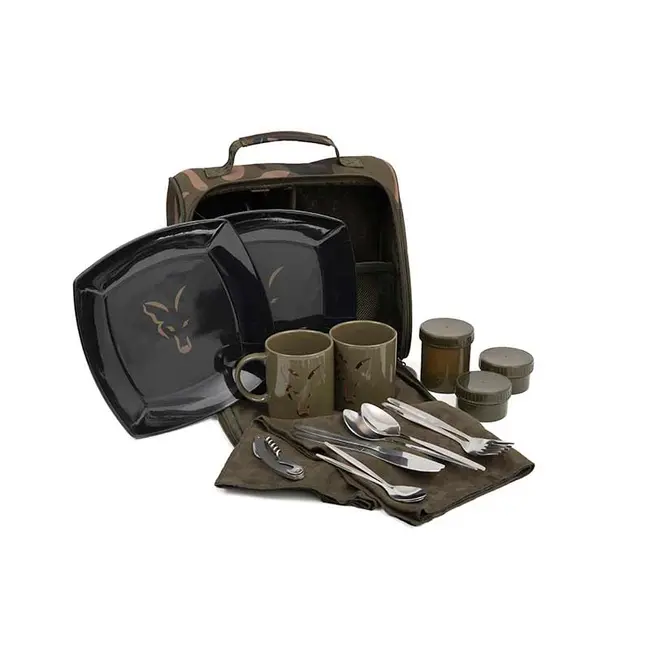 Trusa Picnic Fox Camolite 2 Person Dinner Set, 28x12x28cm