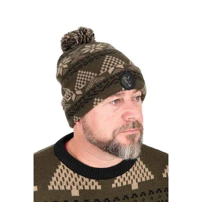 Caciula Fox Festive Bobble Hat