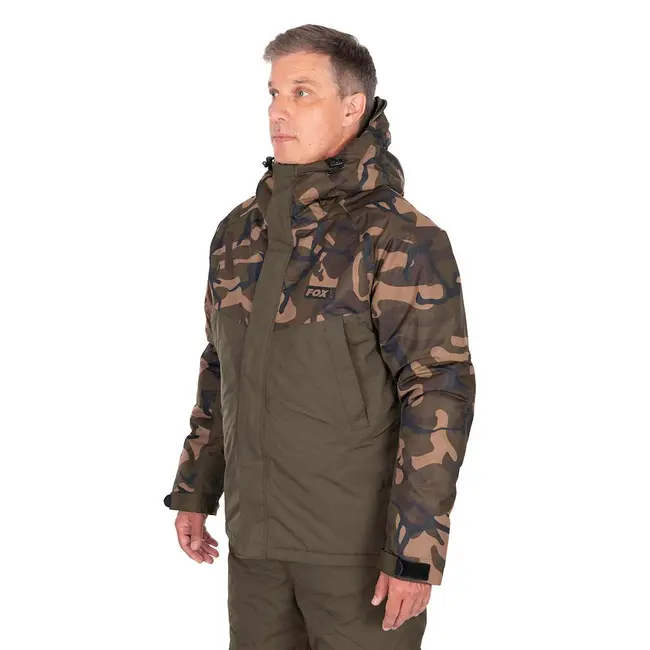 Noul Costum  Pescuit FOX  Khaki/Camo Winter Suit