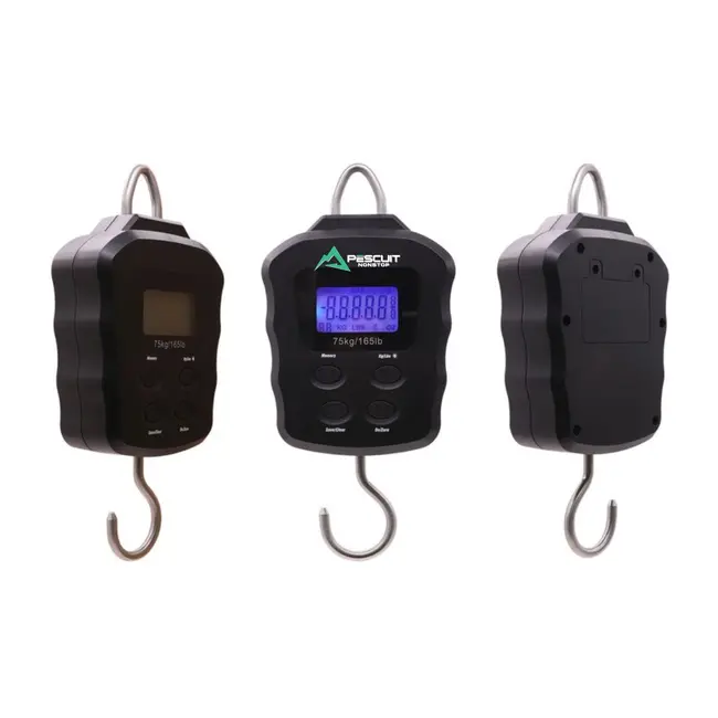Cantar Digital de pescuit Rezistent la Apa ERGO, cu Funcție de Memorie, 75 kg
