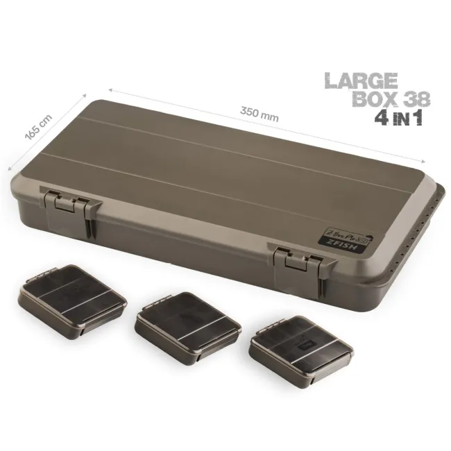 Cutie Accesorii Pescuit ZFish Tackle Box Pro 38, 4in1