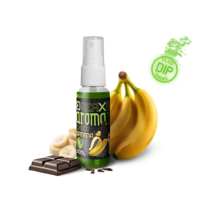 Dip Lichid Delphin AromaX Neon Spray,Ciocolată-Banană, 30ml