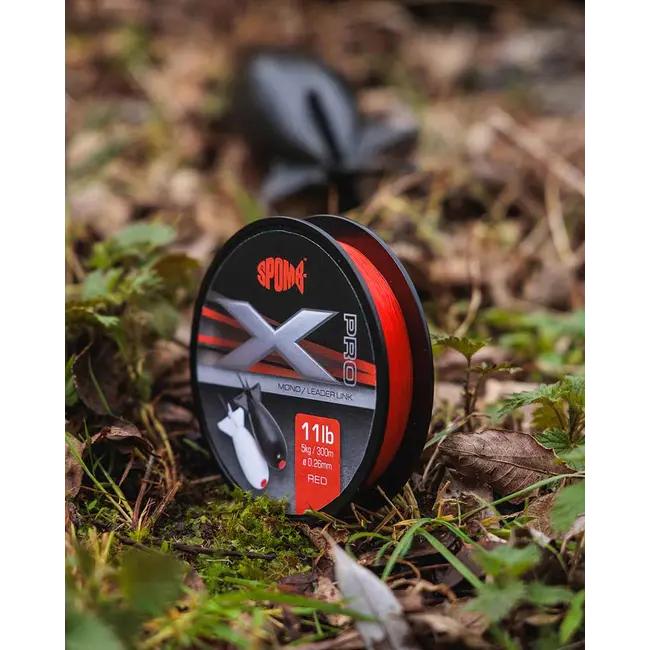 Fir Pescuit Monofilament Spomb X Pro Mono Red 0.26mm/11lbs/300m