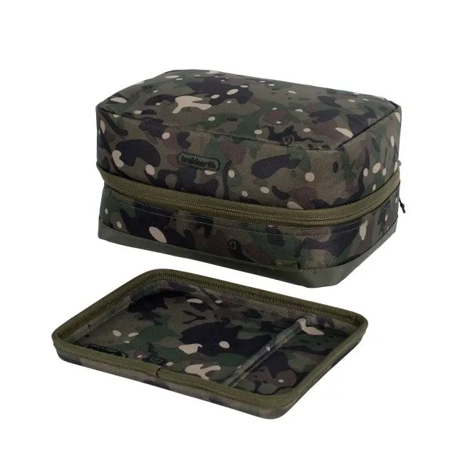 Geanta Pentru Riguri Pescuit Trakker NXC Camo Rig-R Box, 29x21x15cm