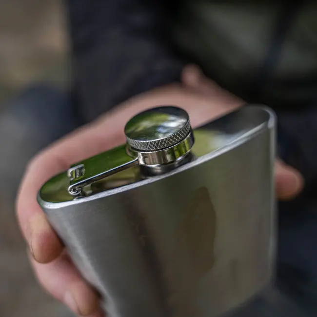 Recipient De Buzunar Din Inox Classic Hip Flask Barbel