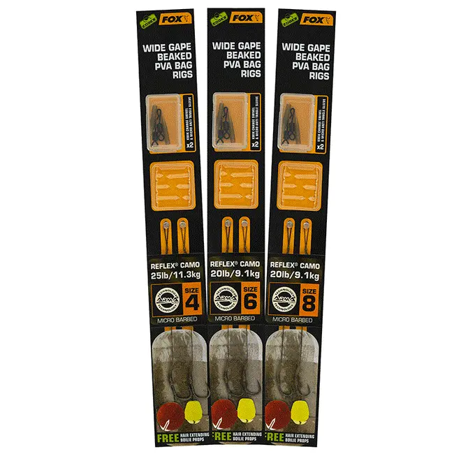 Rig Fox Edges Wide Gape Beaked PVA Bag, 2buc/plic