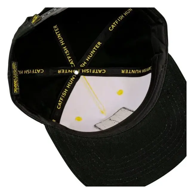 Sapca Black Cat Catfish Hunter Snapback I Black